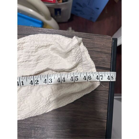 Hatch The Taylor Crinkled Cotton-Blend Maternity Jumpsuit One Piece Cream XS - Picture 12 of 12